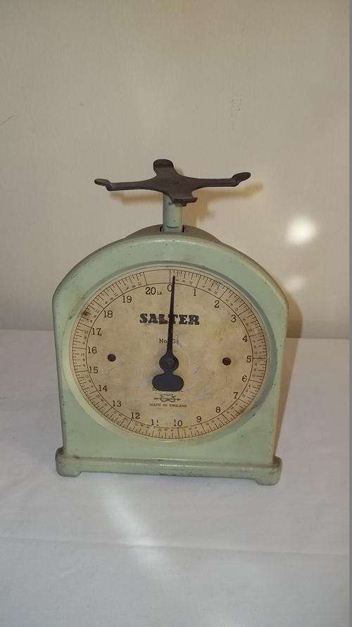 AN AMAZING AND QUITE RARE VINTAGE SALTER OF ENGLAND No. 34 (20lb BY1oz) HOUSEHOLD SCALE