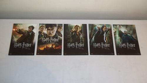 A STUNNING COLLECTION OF FIVE HARRY POTTER COLLECTABLE INFORMATION CARDS - AWESOME FOR COLLECTORS