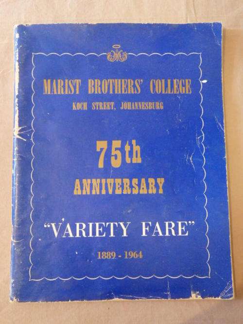 AN AMAZING 1964 MARIST BROTHERS 75TH ANNIVERSARY  "VARIETY FARE" BOOK