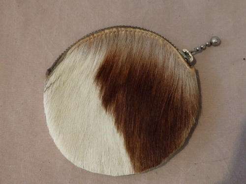 AN AWESOME SPRINGBOK SKIN POUCH - PURSE WITH ZIPPER