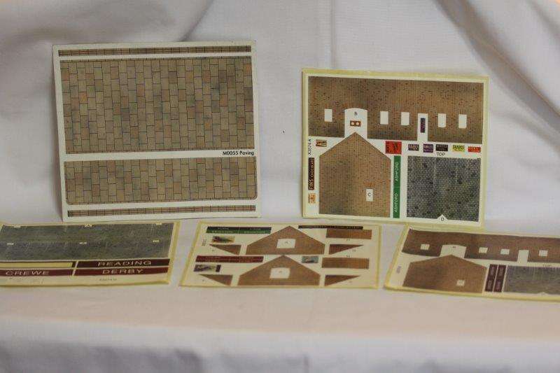 AWESOME VINTAGE MODEL RAILWAY STICKERS FOR BUILDINGS AND PATHWAYS!