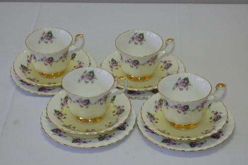 A SPECTACULAR AND EXTREMELY RARE ROYAL ALBERT "UN-NAMED PATTERN (No. 4361)" 12 PIECE TEA SET = WOW!!