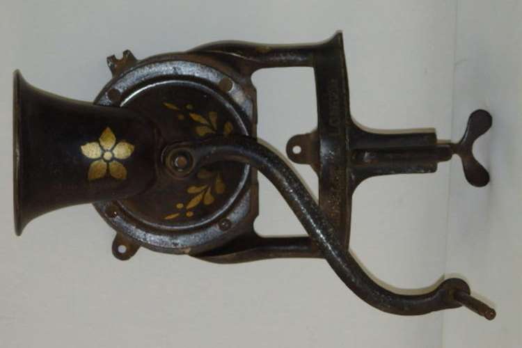 A FANTASTIC AND RARE ANTIQUE (LATE 1800's) VICTORIAN ERA LOVELOCK NO. 4 "HEAVY DUTY" COFFEE GRINDER