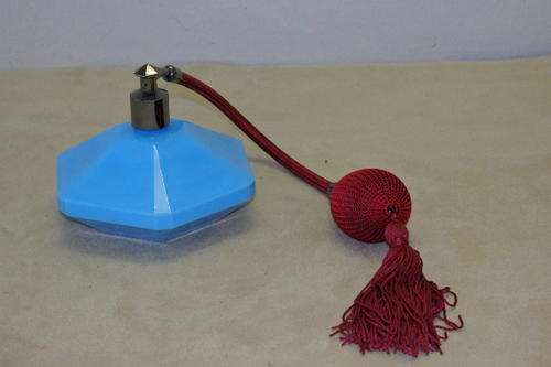 A STUNNING "CACHAREL" LOU LOU BLUE AND BURGUNDY VAPORIZER IN WORKING CONDITION