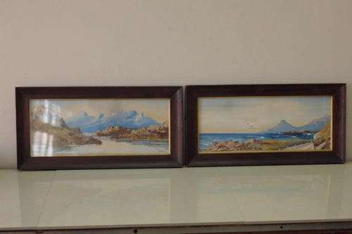 TWO INCREDIBLE ORIGINAL WATERCOLOUR PAINTING BY WELL KNOWN SOUTH AFRICAN ARTIST H. ANDERSON