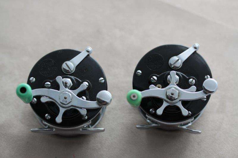 TWO AWESOME PENN No180 REELS IN FANTASTIC CONDITION FOR THE AGE!!! PERFECT FOR THE DECEMBER HOLIDAYS