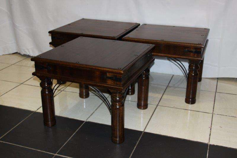 THREE EXQUISITE HEAVY WEATHERLEY'S COFFEE TABLES WITH STUNNING DETAILING! GREAT CONDITION! bid/table