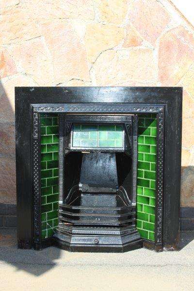 WOW!!! AN ABSOLUTELY SPECTACULAR ANTIQUE CAST IRON FIREPLACE!!! WOW & RARE!!!!!!!