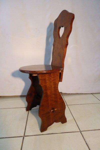 AN EXQUISITE ANTIQUE SOLID TEAK MONKS CHAIR IN FANTASTIC CONDITION!!! THIS IS AWESOME...