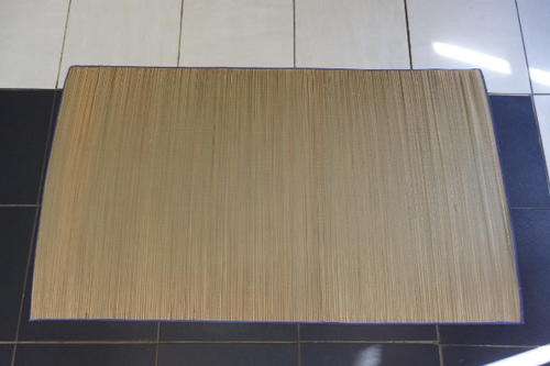 FOUR FANTASTIC GRASS MEDITATION MATS WITH PURPLE PIPING = ALSO IDEAL FOR BEACH OR POOL MATS bid/mat