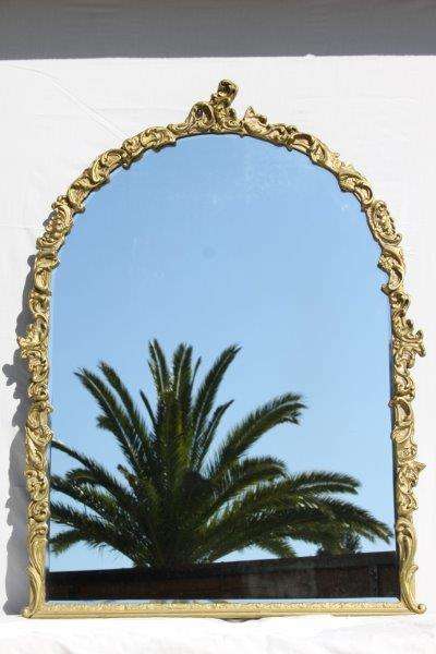 A MAGNIFICENT VERY LARGE & HEAVY MOULDED BEVELLED MIRROR WITH AN EXQUISITE DETAILED FRAME! STUNNING!
