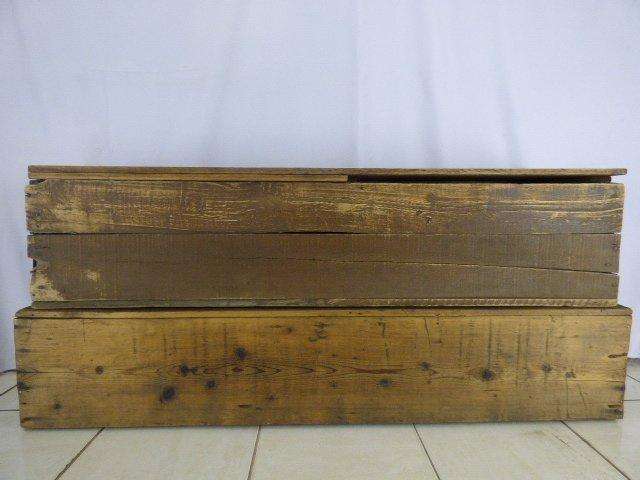 TWO AWESOME ANTIQUE RIFLE CASE / AMMO CASE / STORAGE BOX IN FANTASTIC CONDITION FOR THE AGE!