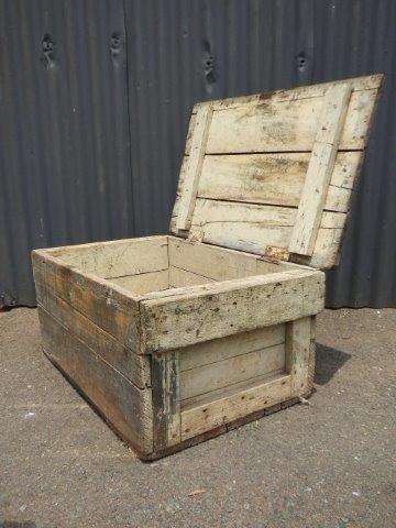 A STUNNING WOOD BOX, PERFECT FOR A CHILD'S SMALL TOY BOX, OR RE VAMP TO SUITE YOUR STYLE!!