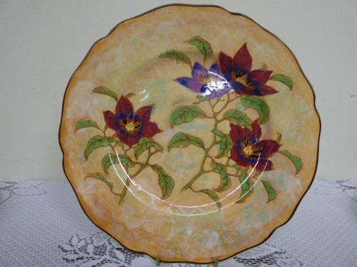AN EXQUISITE,RARE, COLOURFUL AND HIGHLY COLLECTIBLE ROYAL DOULTON "MAGNELLA" PLATE. STUNNING!!