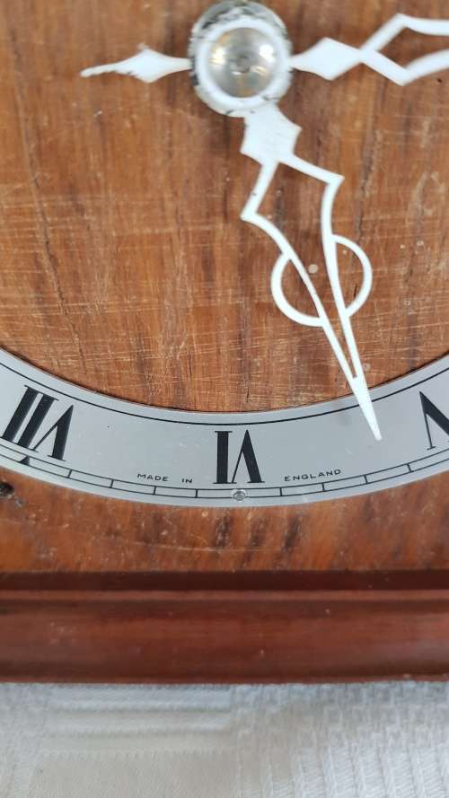 A vintage made in England electric clock