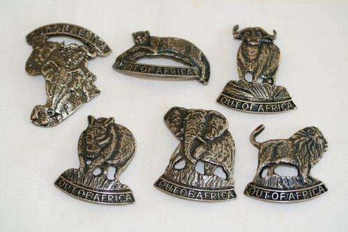 'OUT OF AFRICA' - BIG FIVE BADGES PLUS ONE EXTRA!!!