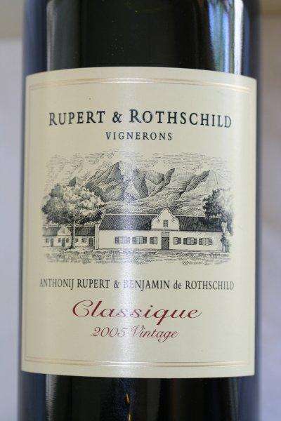 A VERY NICE, COLLECTIBLE RUPERT & ROTHSCHILD VIGNERONS CLASSIQUE 2005 VINTAGE WINE IN A BOX!