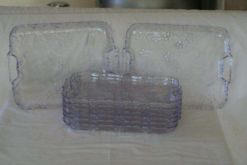 A SET OF 8 STUNNING SERVING PLATTERS!!!