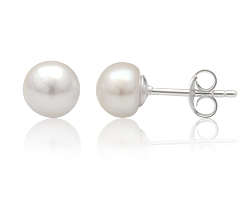 925 Silver Earrings with Natural Pearl