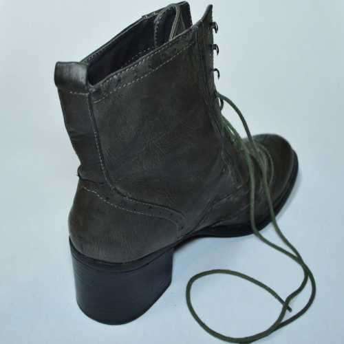 Victorian style low heel boot