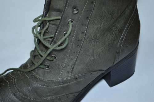 Victorian style low heel boot