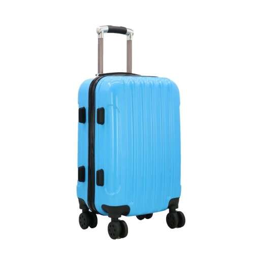 SALE           5 Piece ABS+PC Hard Luggage Bag Set with Trolley Blue