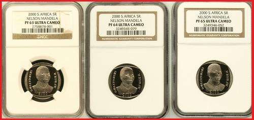 Mandela 2000 Proof Set!!! PF65 PF64 PF63 ***The ONLY 2000 Proof Set on BOB!!! 1 Week ONLY!!!!