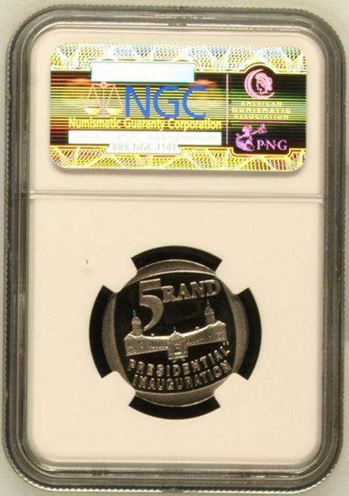 *** Mandela 1994 Presidential Inauguration R5 PF68 NGC *** Cheapest on BOB!!!