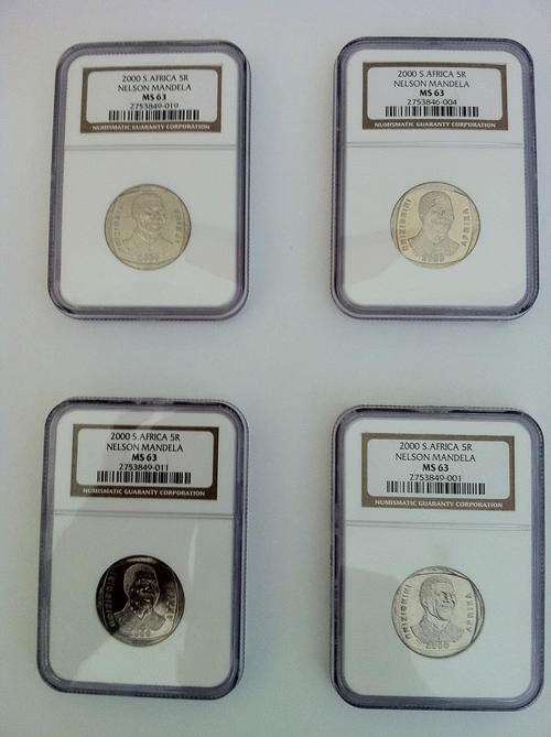 2000 R5 NELSON MANDELA COINS MS63