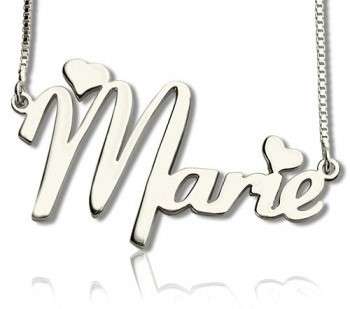 {Sterling Silver} Personalized Nameplate Necklace or bracelet