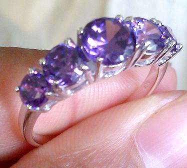 GORGEOUS CZ AMETHYST  RING