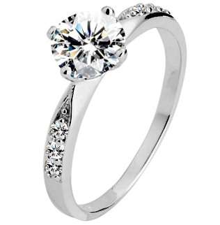 EGANGEMENT DIAMOND CZ RING