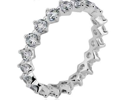 SPARKLING DIAMOND Cz FULL ETERNITY BAND