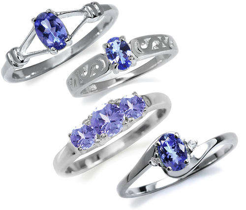 Stunning Tanzanite Rings |  4 Designs to Choose From