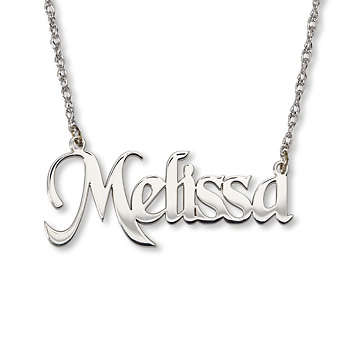 {Sterling Silver} Nameplate Necklace {Personalized gift!}