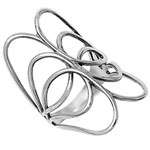 Sterling Silver Abstract Ring size N