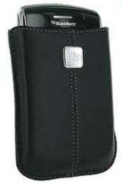 BLACKBERRY LEATHER POUCH