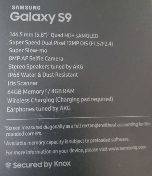 SAMSUNG GALAXY WATCH - BLACK 42mm.