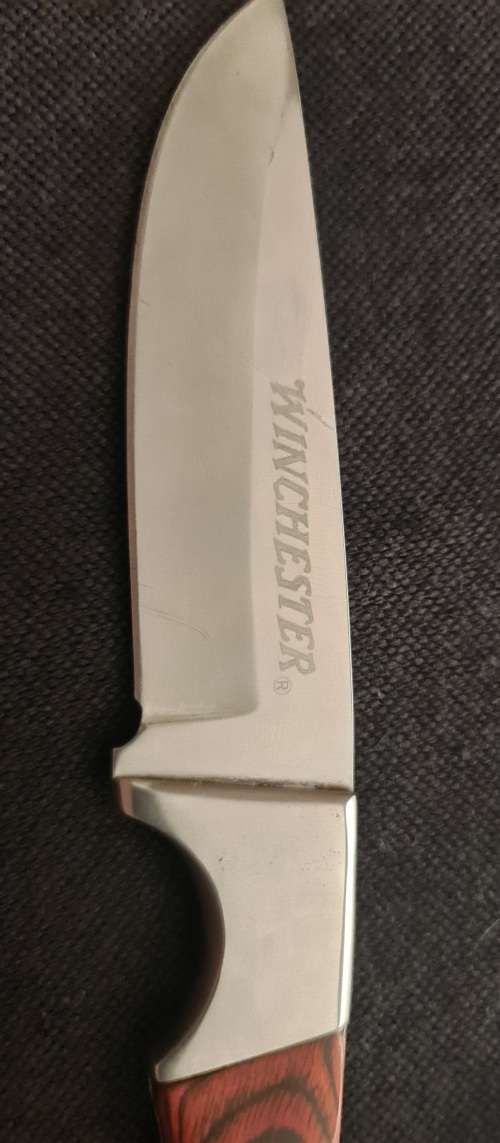 ***Winchester Small Wood Handle Fixed Blade Knife***