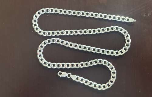 ***Super Solid Sterling Silver Necklace!!...Great Weight!!...***