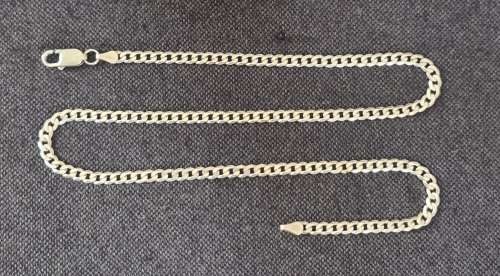 ***Solid 925 Sterling Silver Curb Link Neclace***