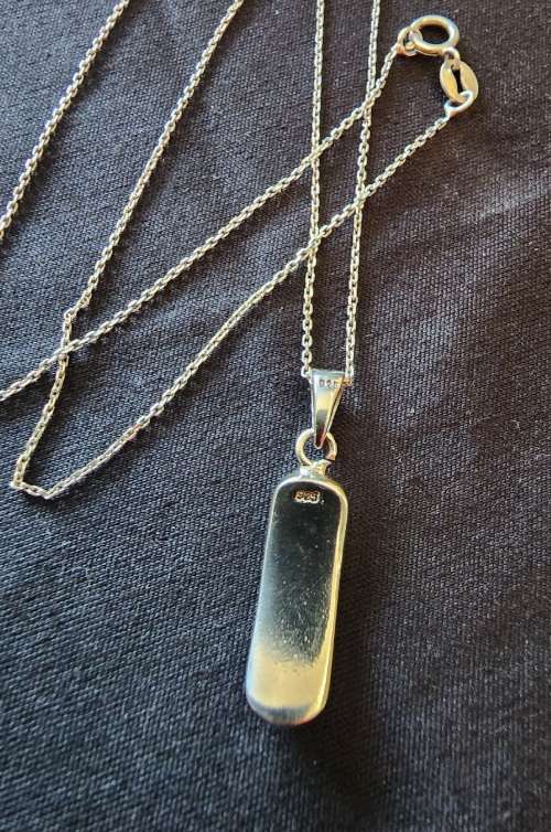 ***BLACK & WHITE ZIRCONIA CLUSTER PENDANT & NECKLACE***