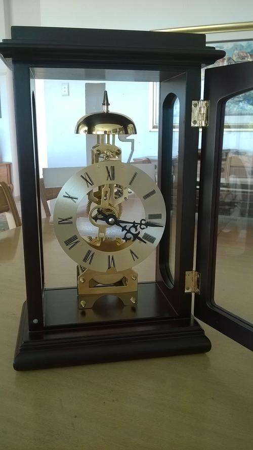 Polaris Skeleton Table Clock