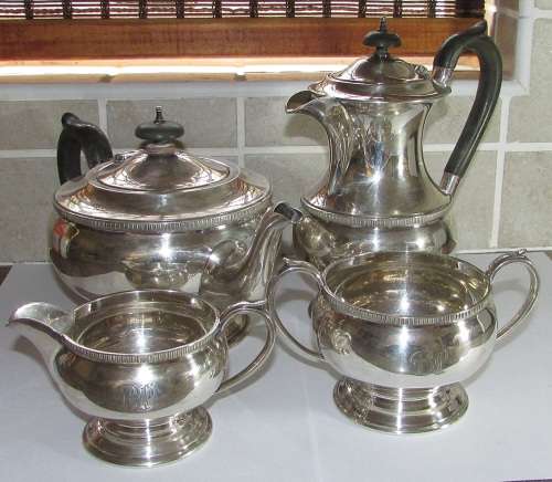 Hallmarked Silver Tea/Coffee Service By Roberts & Dore