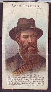 Boer War  Boer Leaders Cigarette Card - Number 20 General Nicholas Smit