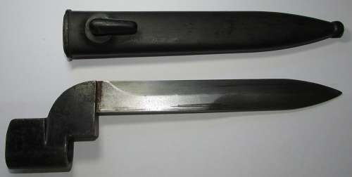 South African Number 9 MK1 Bayonet with Scabbard