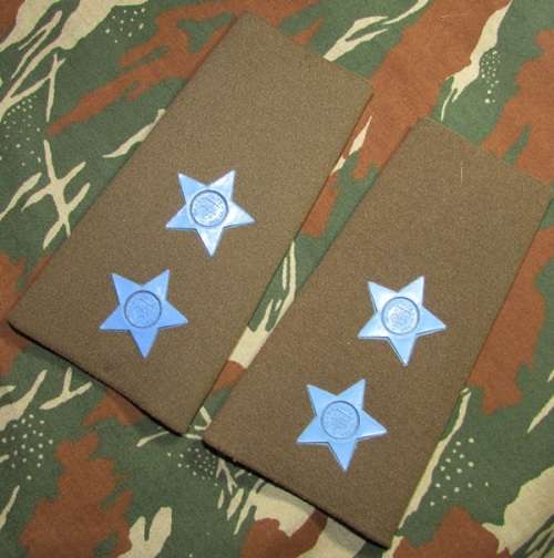 SADF -  Nutria SAAF Lieutenant Rank Board Pair