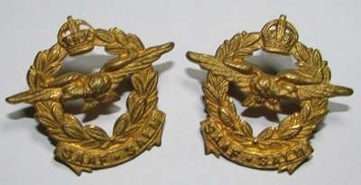 SADF - SAAF WW2 Collar Badge Pair