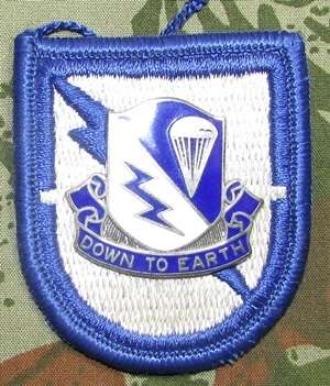 US Army 507th Infantry Regiment "Down To Earth" DUI Insignia Crest Pin Badge