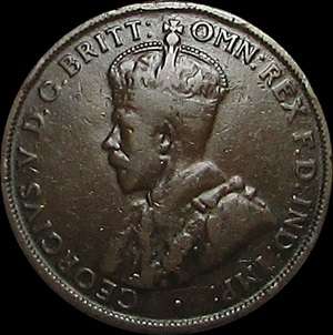 1925 Australia Penny ( Scarce Coin with a Mintage of 117000 )